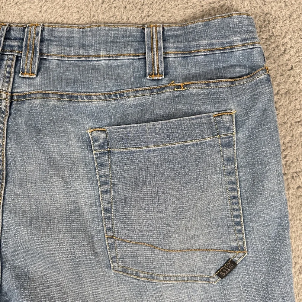 5.11 Tactical Jeans Mens 42X34 Defender Flex Duty Straight Work Blue Denim